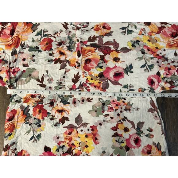 Dwell and Slumber M/L Caftan Sleep Dress Nightgown Soft Floral House Dress - Picture 5 of 7